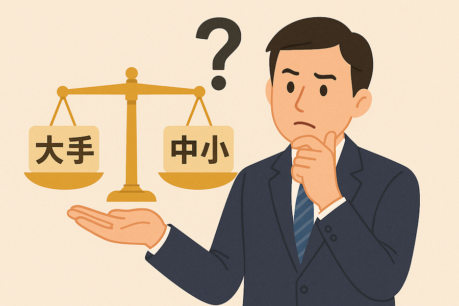 【初めての営業代行】お願いする会社は大手と中小どちらを選ぶべき? 【初めての営業代行】お願いする会社は大手と中小どちらを選ぶべき?