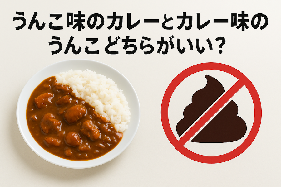 うんこ味のカレーとカレー味のうんこ、どちらがいい？ ―出来る営業マンはこう答える！―