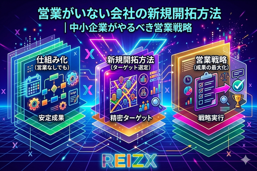 営業がいない会社の新規開拓方法｜中小企業がやるべき営業戦略
