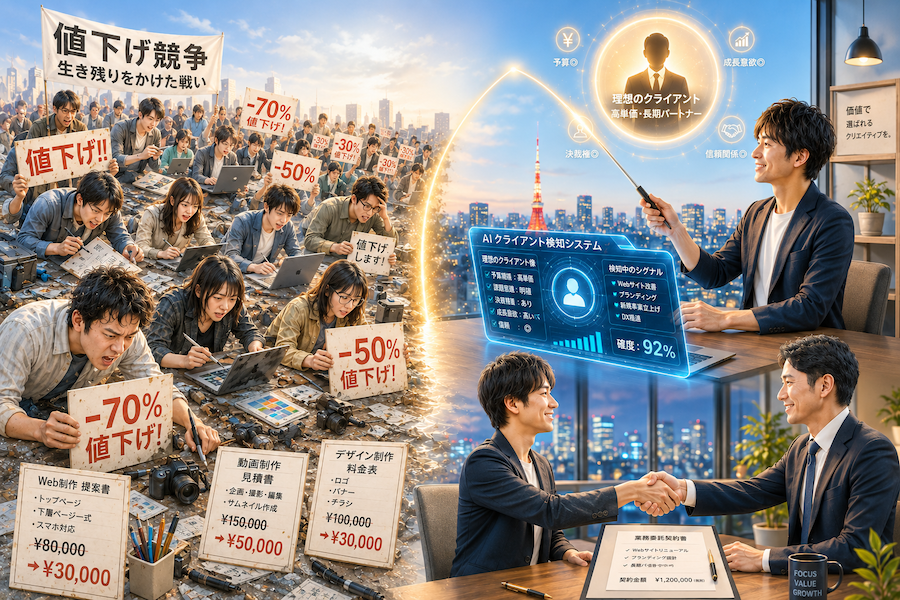 AI時代の「脱・コンペ」戦略！「とりあえず相見積もりで」と言われた時点であなたの負け！