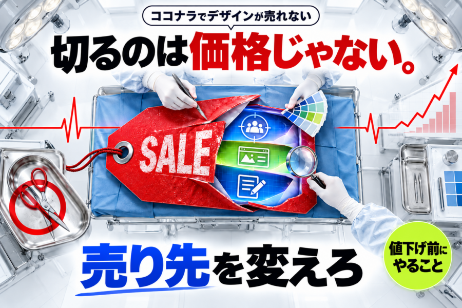 ココナラでデザインが売れない！デザイナーが値下げの前にやるべきこととは？